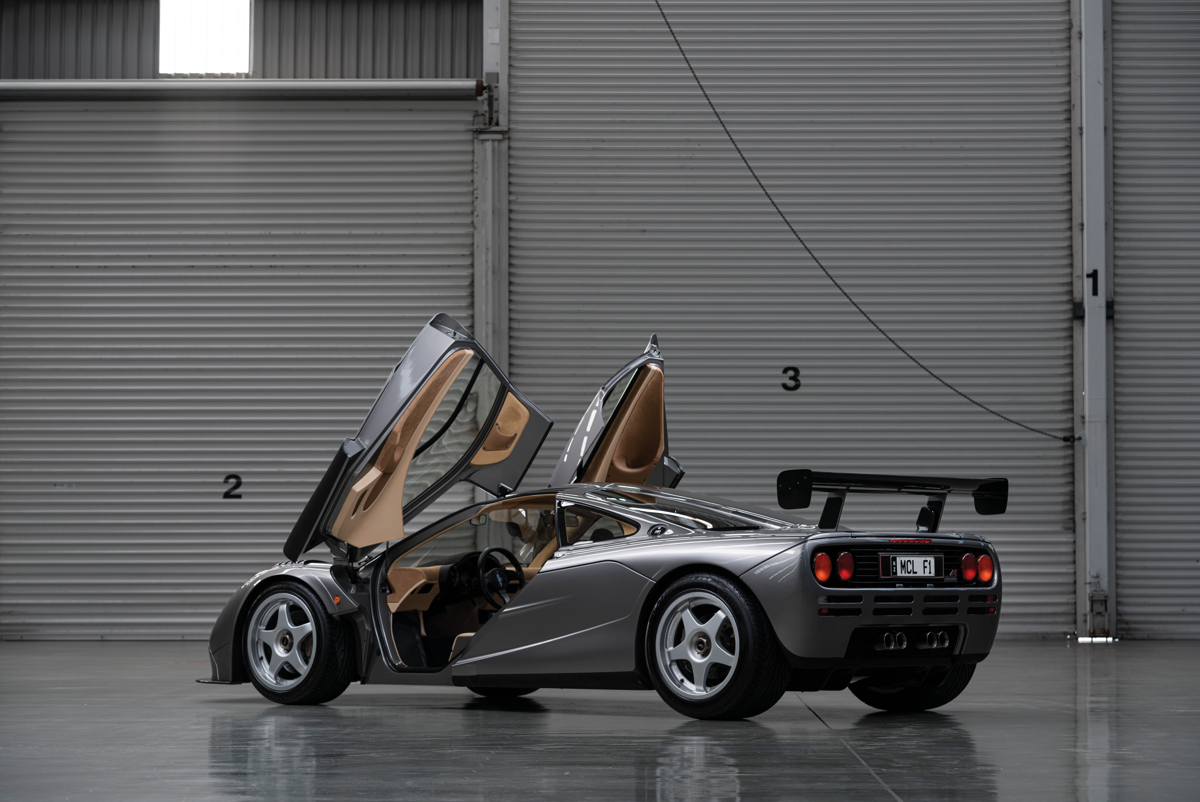Open doors of 1994 McLaren F1 'LM-Specification' offered at RM Sotheby’s Monterey live auction 2019